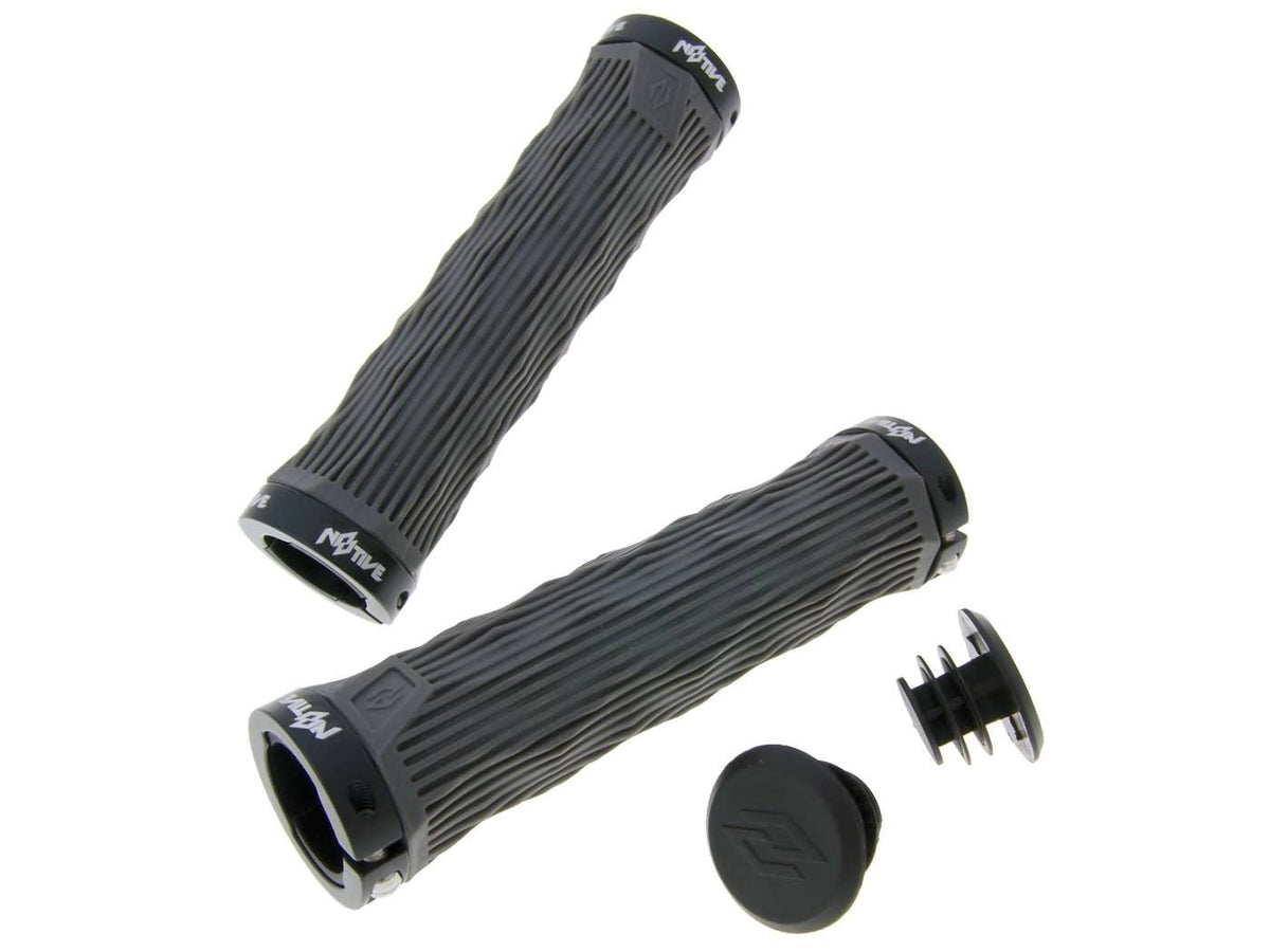 n8tive double Set de poignées à verrouillage GEO 130mm - gris