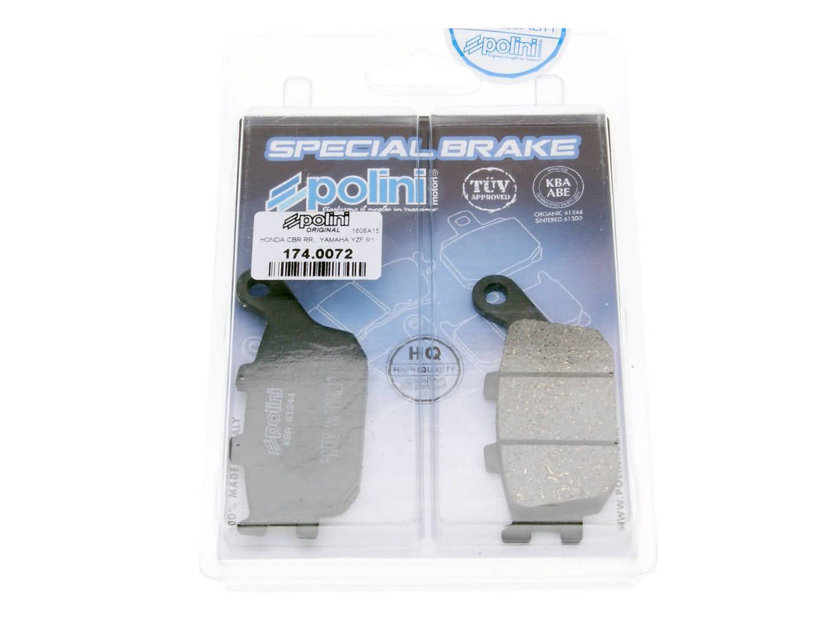 Plaquettes de frein Polini bio pour la Honda Forza Jazz (00-04)