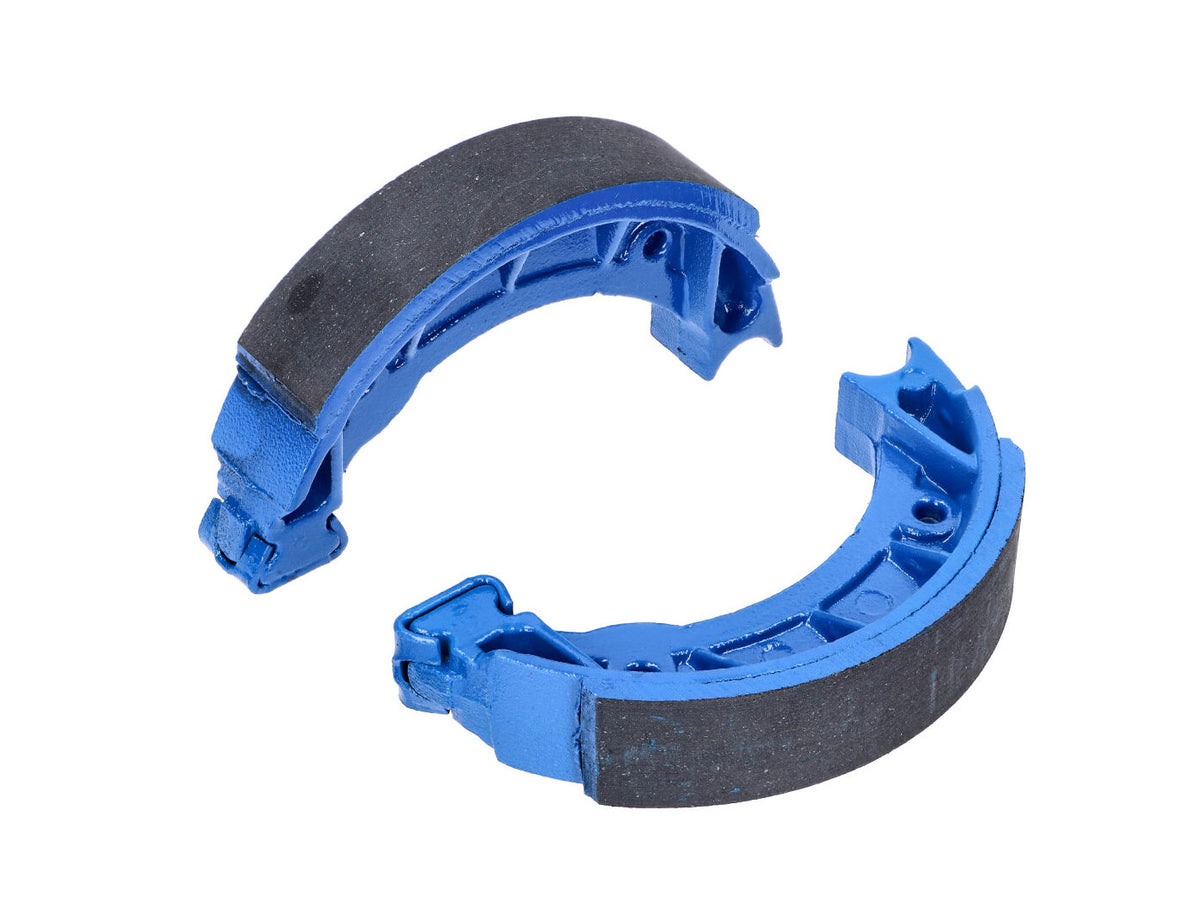 Jeu de mâchoires de frein Polini Sport 105x20mm pour frein à tambour pour Piaggio / Vespa Ciao, Bravo, Grillo, SI, Vespino modèles avec roue en fonte