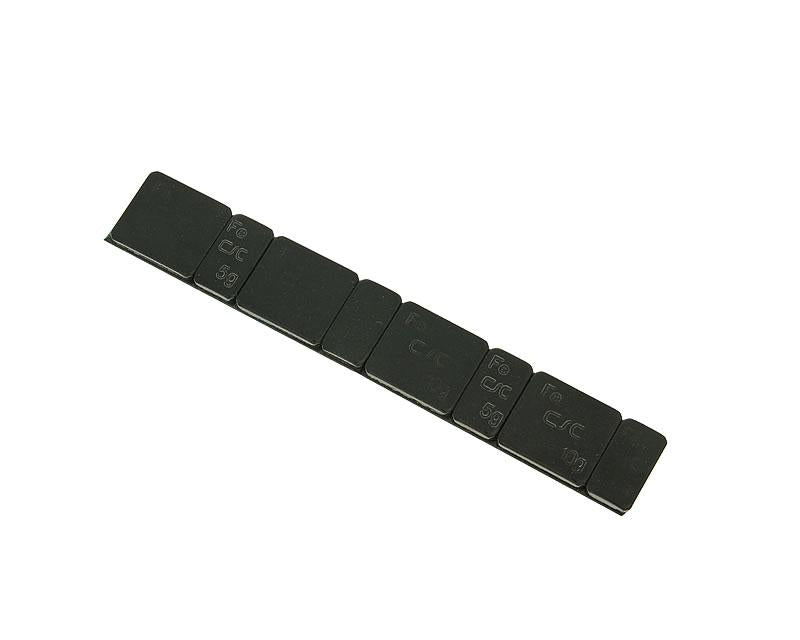 Bande adhésive noire plate 60g