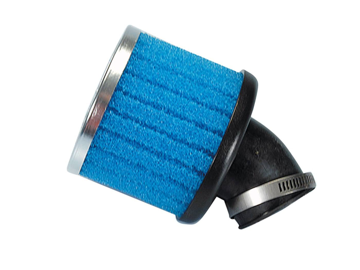 Filtre à air Polini Special Air Box Filter 36mm 30° bleu