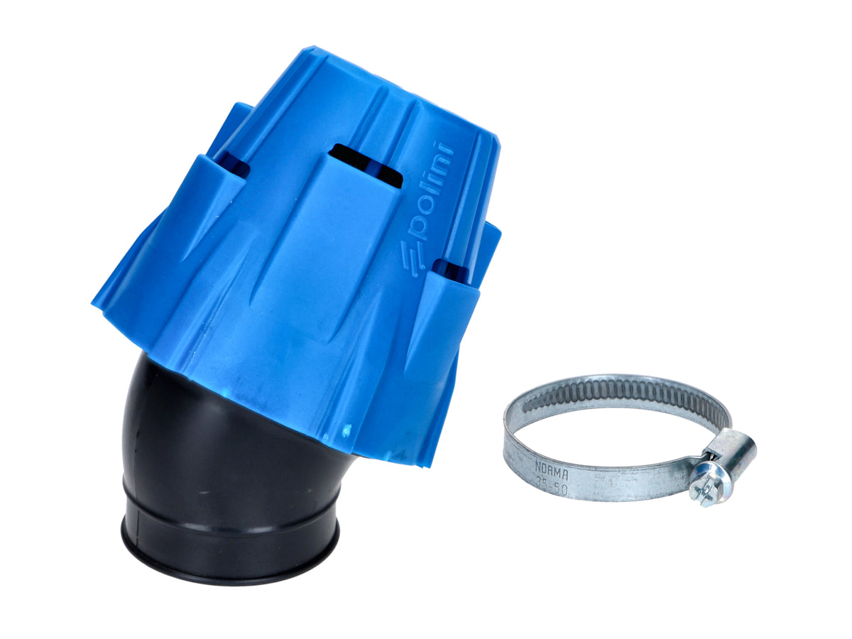 Filtre à air Polini Blue Air Box 42 mm 30° bleu