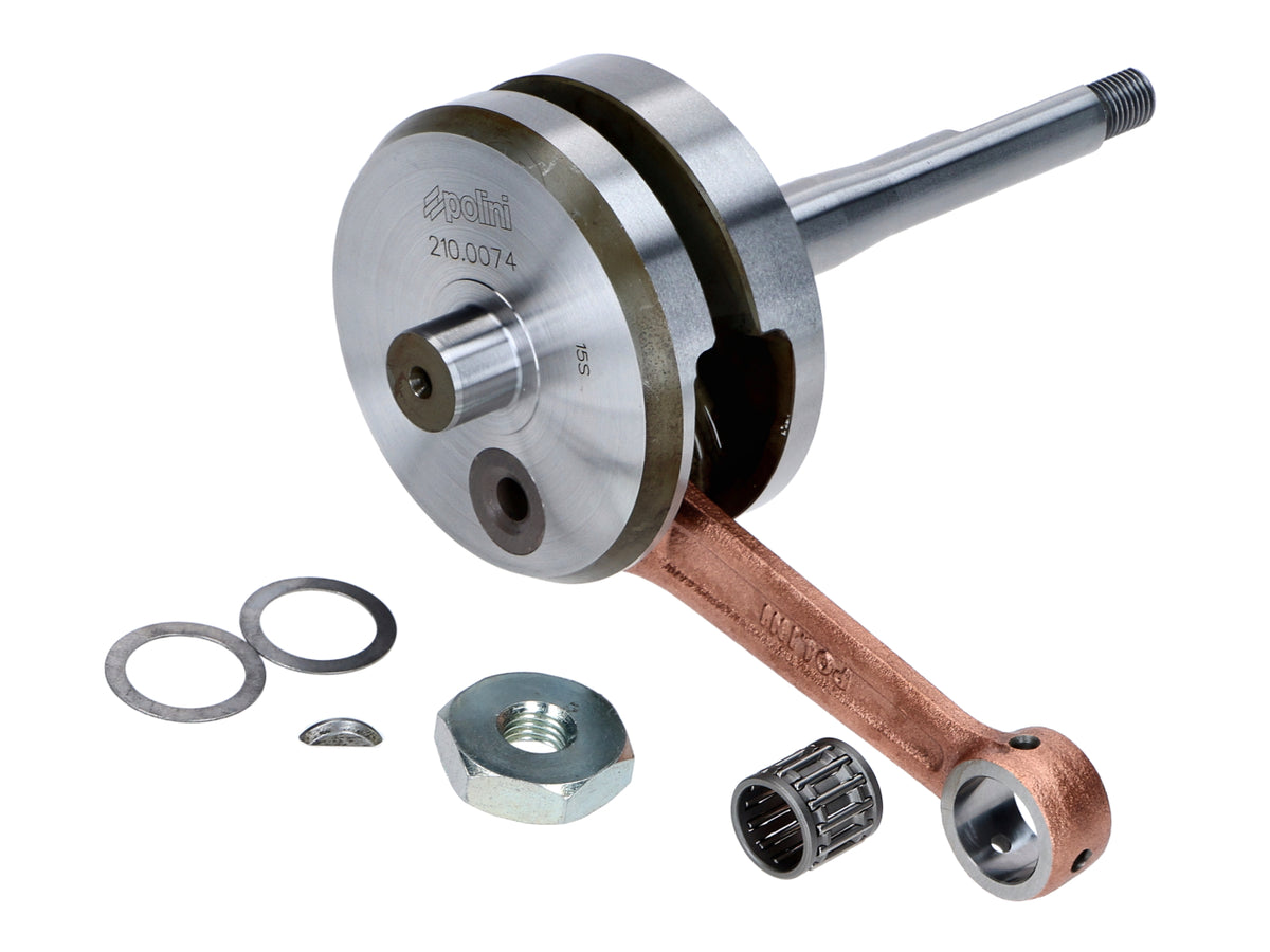 Vilebrequin Polini EVO 12mm axe de piston pour Piaggio Ciao, Si
