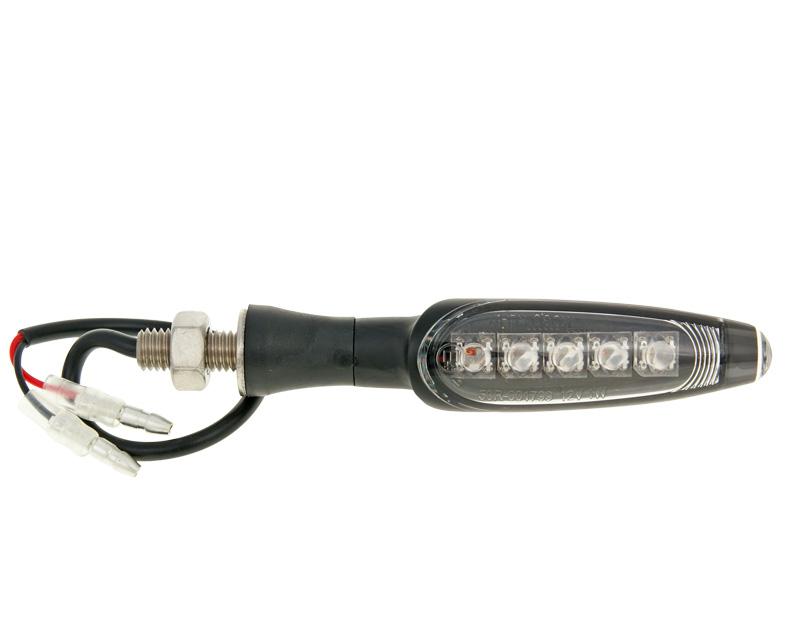 Clignotant Koso LED Noir mat illimité