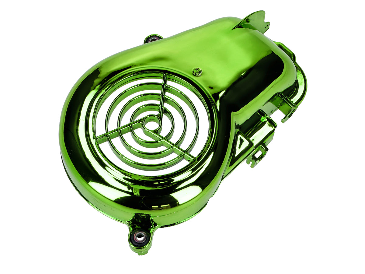 Cache ventilateur vert pour CPI, Keeway, Minarelli AC couché