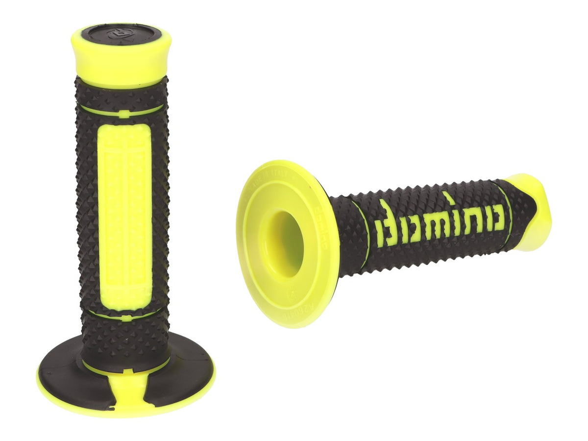 Poignées Domino A260 Off-Road noir / jaune fluo