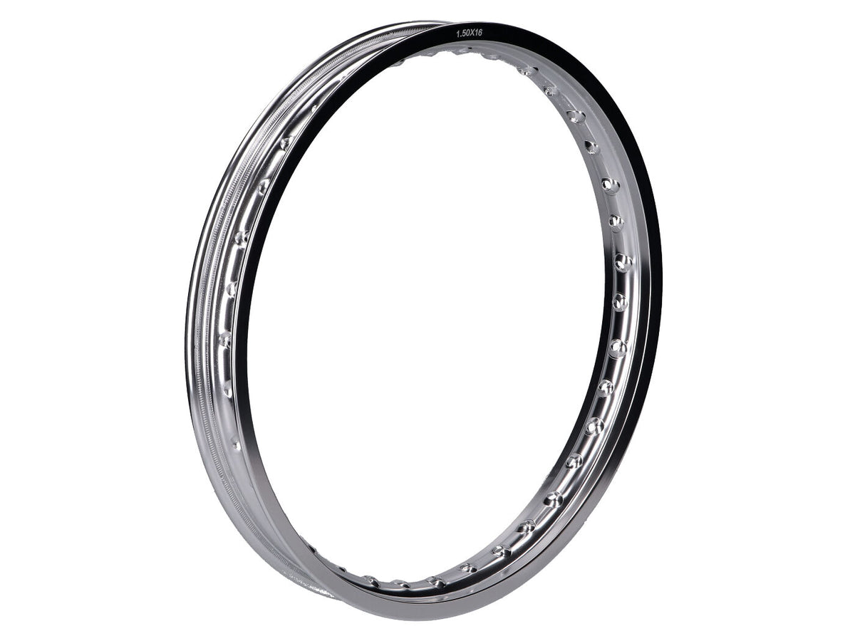 Cercle de jante 1,50x16 pouces aluminium pour Simson S50, S51, S53, S70, SR4-1 Spatz, SR4-2 Star, SR4-3 Sperber, SR4-4 Habicht, KR51/1, KR51/2 Schwalbe