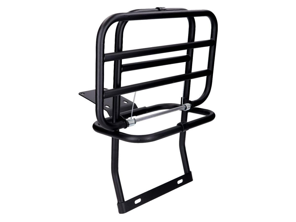 Porte-bagages arrière pliable noir pour Vespa PX, LML