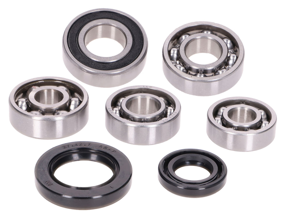 Kit roulements de transmission avec joints spi pour Honda Bali, Scoopy, SFX, X8R 50ccm 2-Temps