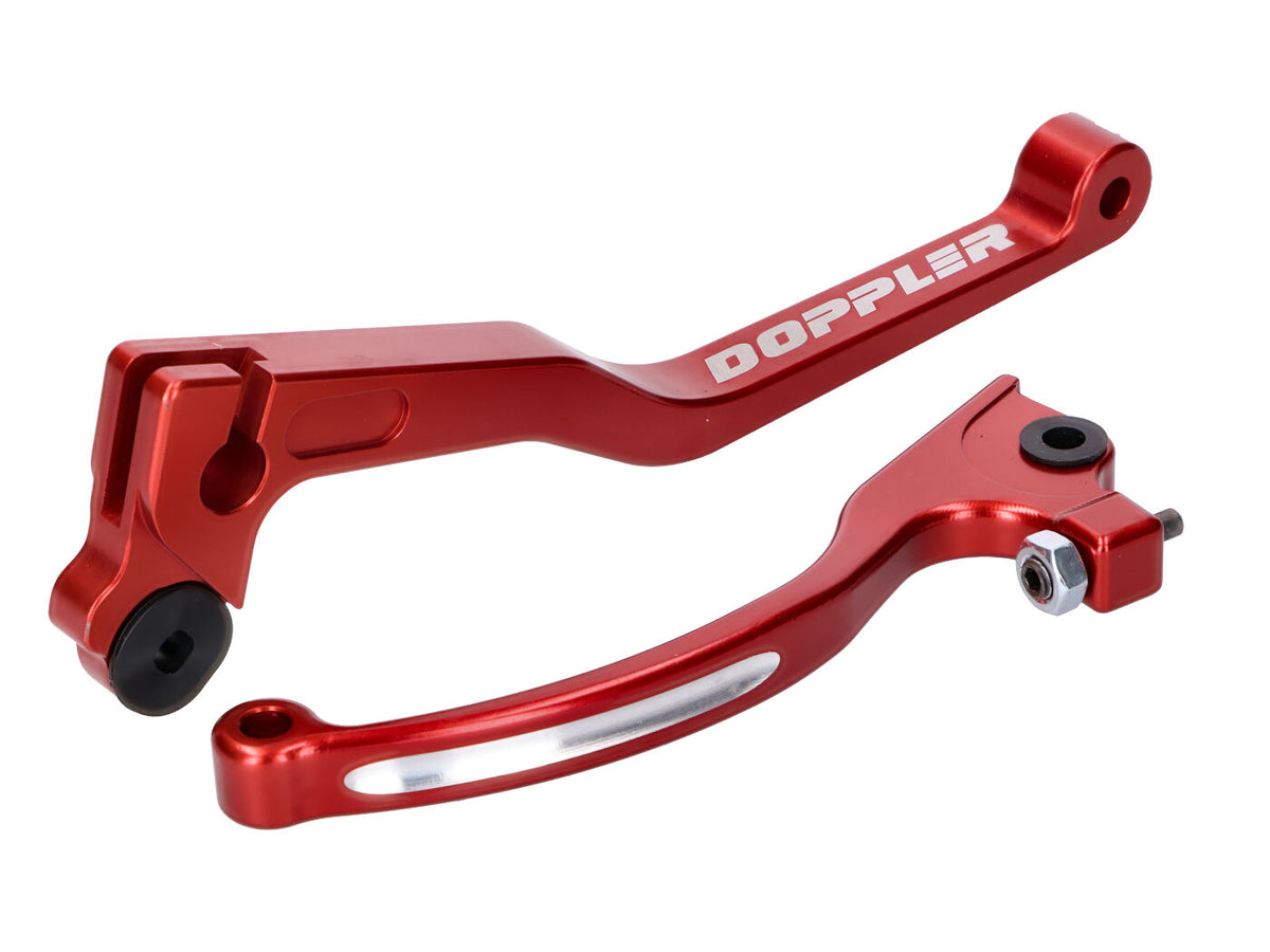 Leviers de frein et d´embrayage Doppler CNC rouge pour Rieju MRT 2018- Euro4