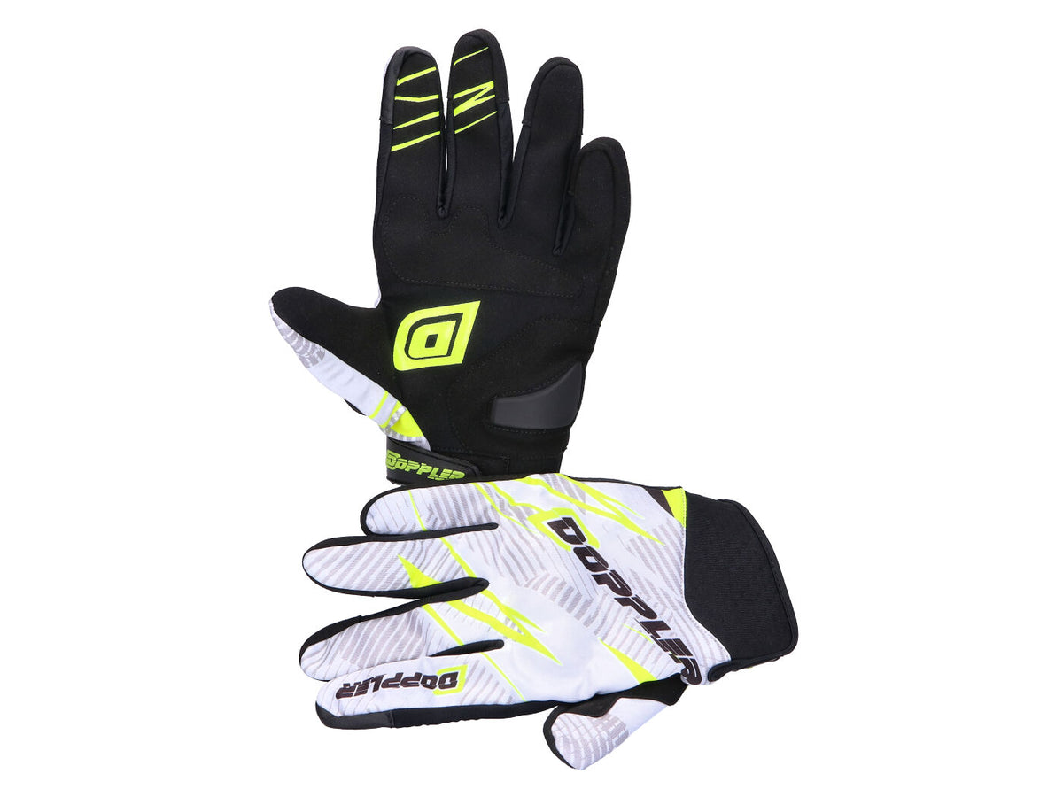 Gants MX Doppler blanc / jaune fluo - taille XXL (12)