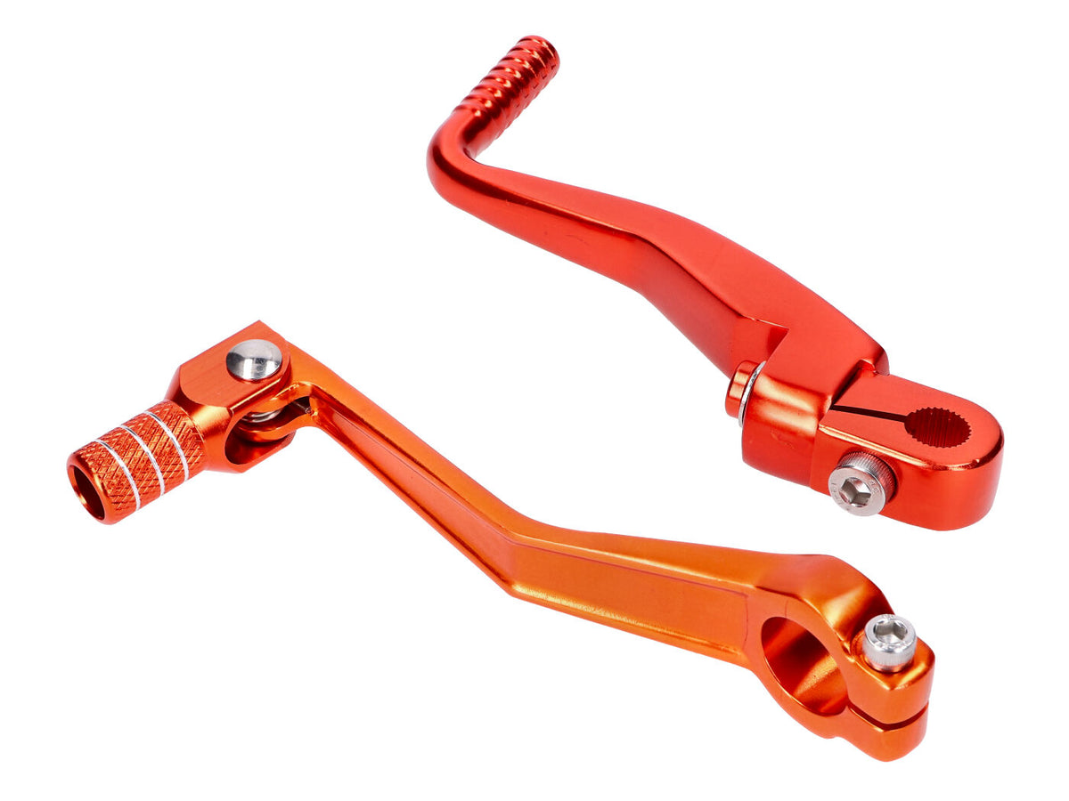 Levier de changement de vitesse Kickstarter Set pliable en aluminium anodisé orange pour Simson S50, S51, S53, S70, S83