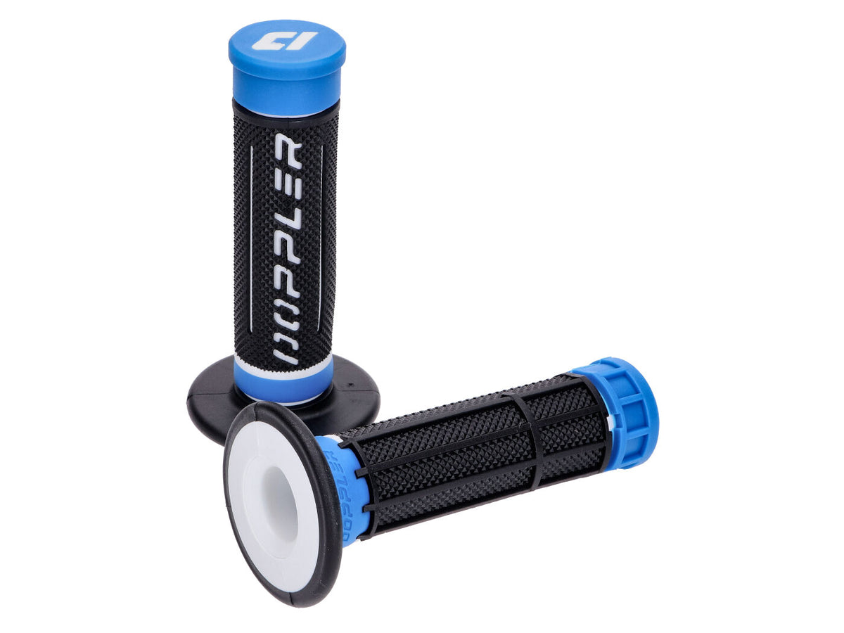 Jeu de poignées Doppler Grip 3D noir / blanc / bleu