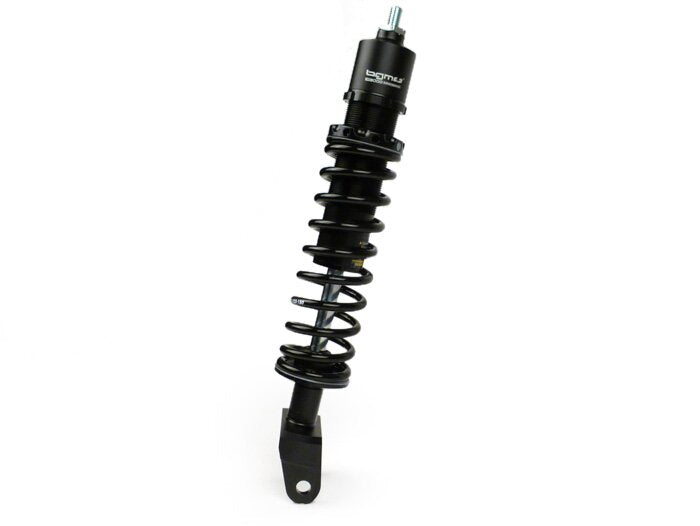 Amortisseur arrière -BGM PRO SC/R1 SPORT, 330mm- Vespa PX80, PX125, PX150, PX200, T5 125cc, Rally180 (VSD1T), Rally200 (VSE1T), Sprint150 (VLB1T), TS125 (VNL3T), GT125 (VNL2T), GTR15 (VNL2T), V50, PV, ET3 - noir - noir