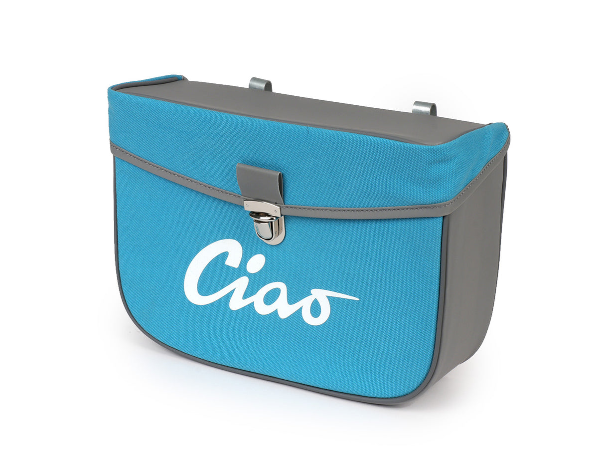 Sacoche de selle -MOTO NOSTRA- Ciao Gris Turquoise