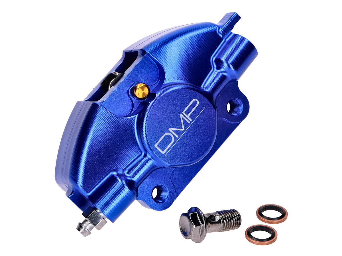Étrier de frein DMP fraisé CNC bleu pour Piaggio Sprint, Primavera, ZIP, LX