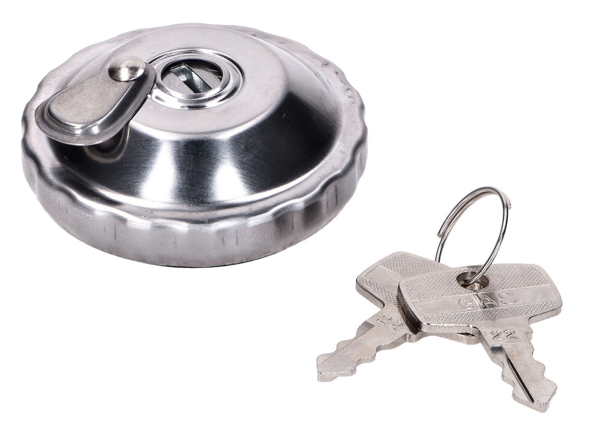 Bouchon de réservoir avec serrure à baïonnette 30mm chromé pour Puch Maxi, Tomos