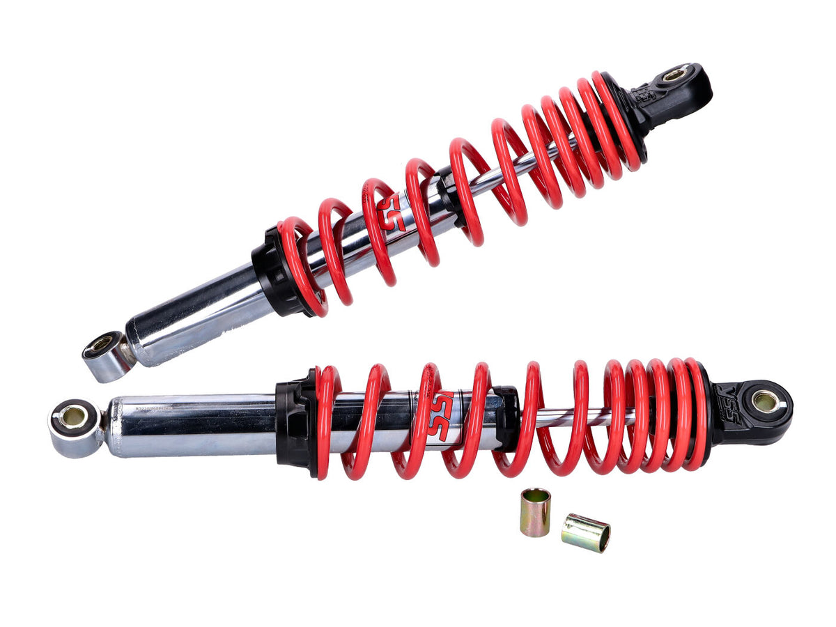 Kit d´amortisseurs YSS Twin PRO-X 360mm chrome rouge pour Simson S50, S51