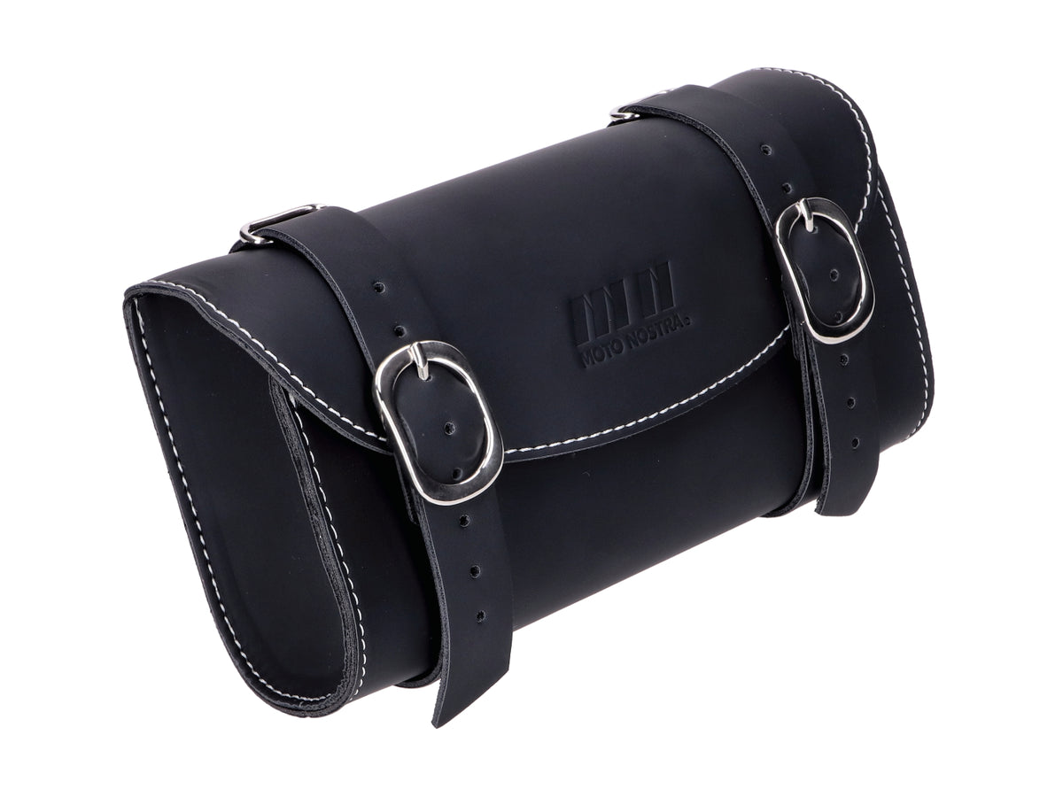 Sacoche à outils, sacoche de selle Moto Nostra noire pour Piaggio, Vespa Ciao, Si, Bravo, Boxer, Grillo Mofa