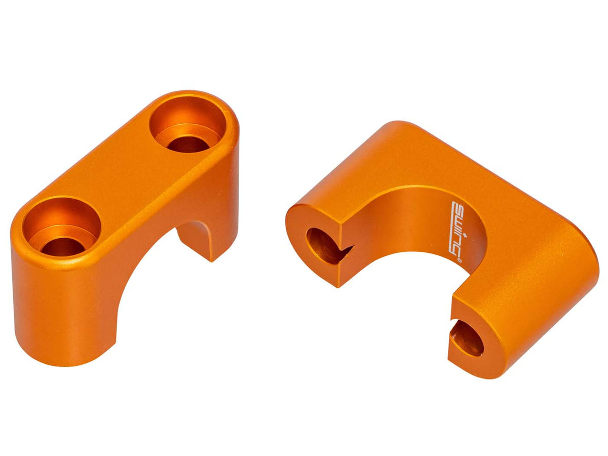 Pinces de guidon / Ponts de serrage Set swiing Alu orange pour Puch