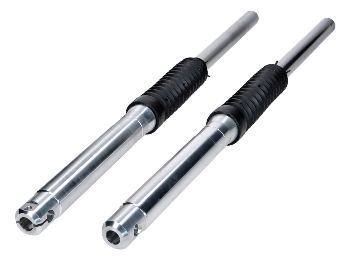 Jeu de fourches télescopiques 76 cm en aluminium CNC brillant pour Simson Enduro, SR50, SR80