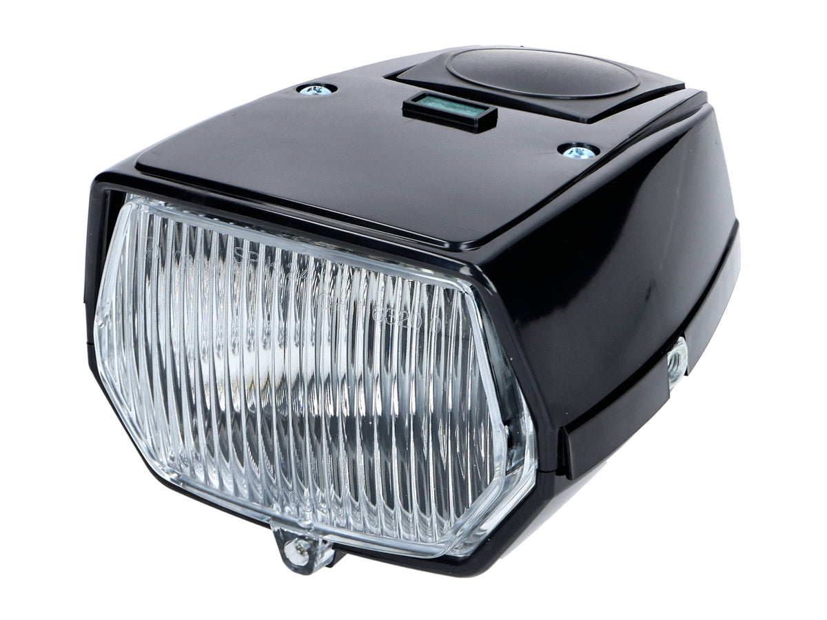Phare carré 6V 15/15 ampoule 115mm noir pour Puch Maxi Mofa