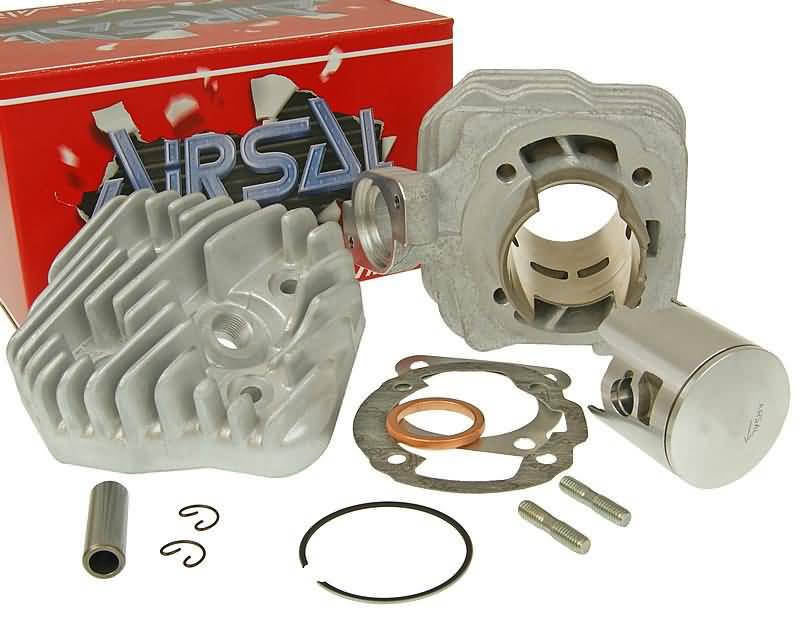 Kit cylindre Airsal T6-Racing 69,7ccm 47,6mm pour Peugeot AC vertical