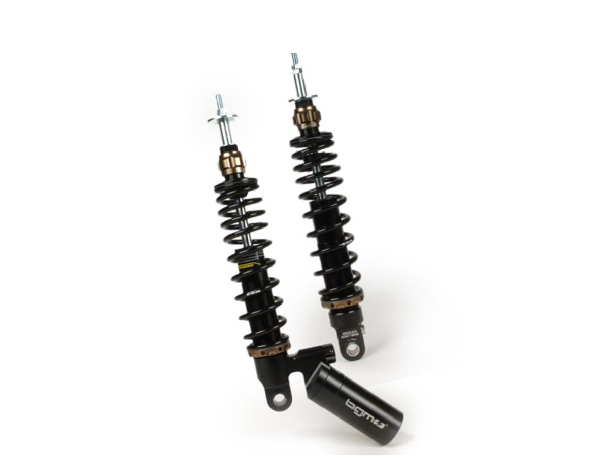 Kit amortisseur arrière BGM Pro noir SC/R12 Competition 242mm pour Vespa GT, GTL, GTV, GTS 125-300 (toutes les années), GTS SUPER 300 HPE, SUPERSPORT 300, SUPERTECH 300 HPE 2023-