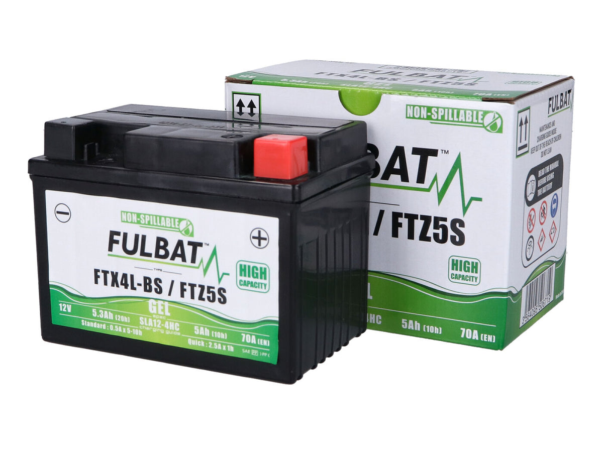 Batterie Fulbat High Power GEL +25% 5AH FTX4L-BS / FTZ5S SLA