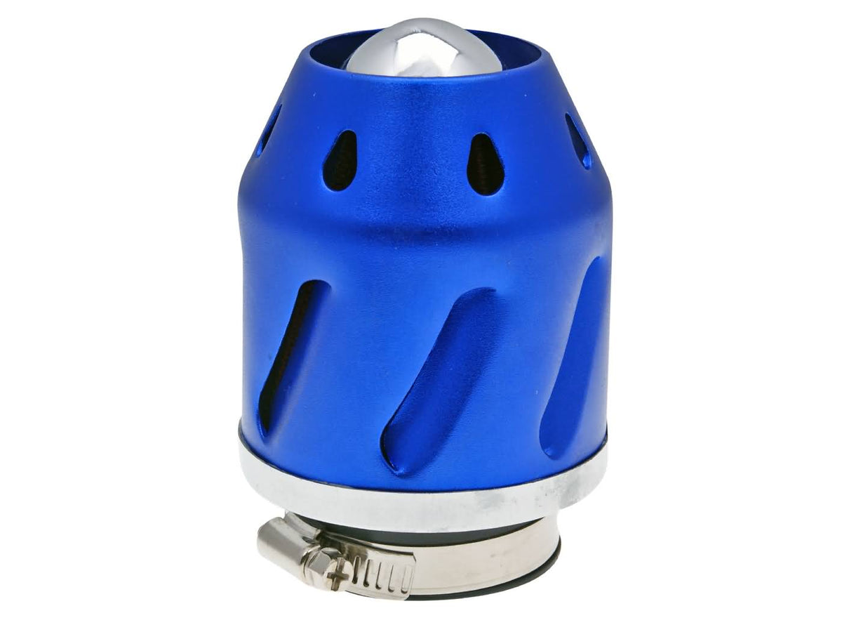 Filtre à air Grenade bleu droit 42/48mm connexion (avec adaptateur)