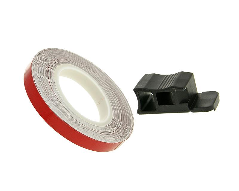 autocollant pour bord de jante 7mm - rouge - 600cm