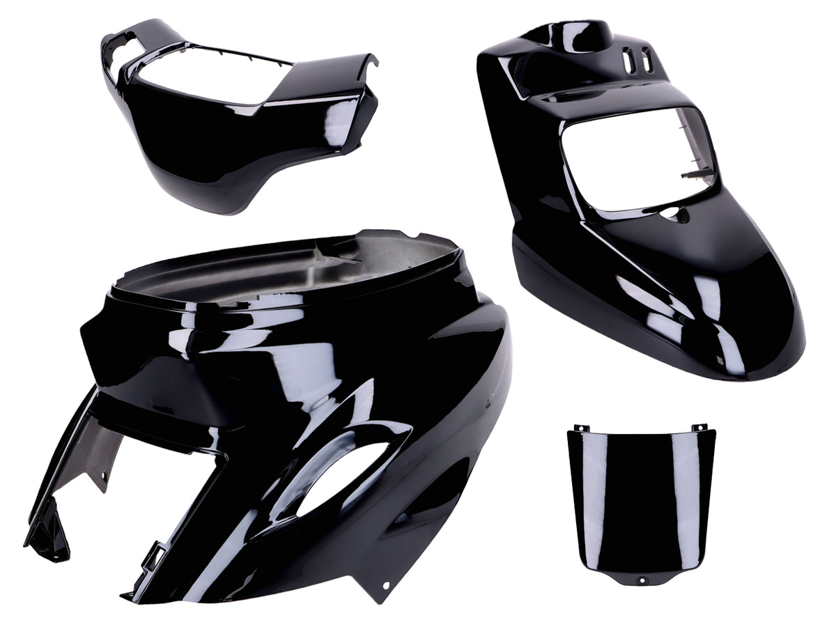 Kit d´habillage noir 4 pièces pour MBK Booster -2004, Yamaha BWS -2004