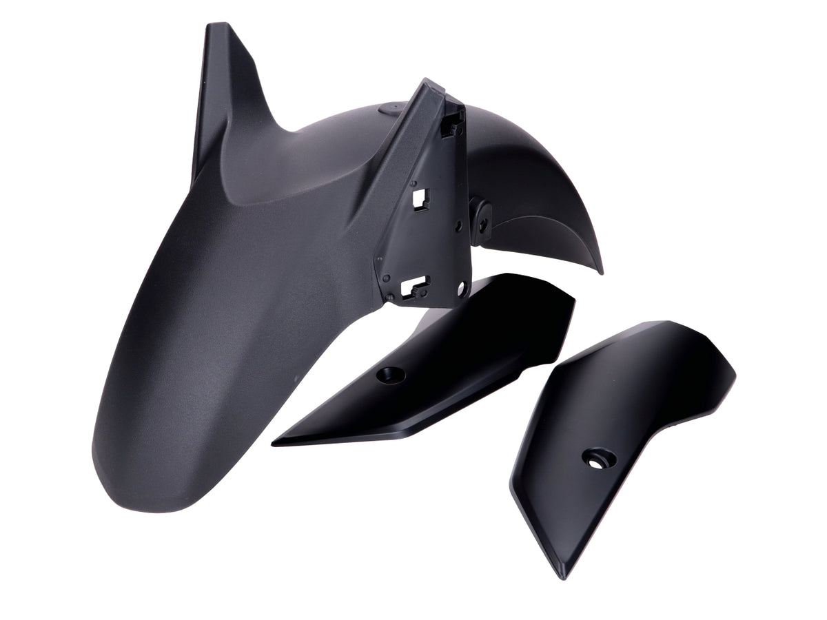 Jeu de garde-boue avant noir mat pour Yamaha X-Max 125cc, 300cc 2023-