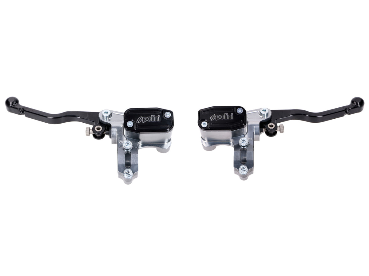 Pompe de frein / cylindre de frein Polini Set avec levier de frein à main pour guidon de 22mm pour Yamaha Aerox 50ccm LC 2004- MBK Nitro 50ccm LC 1996- Piaggio Zip 50ccm LC 1996-