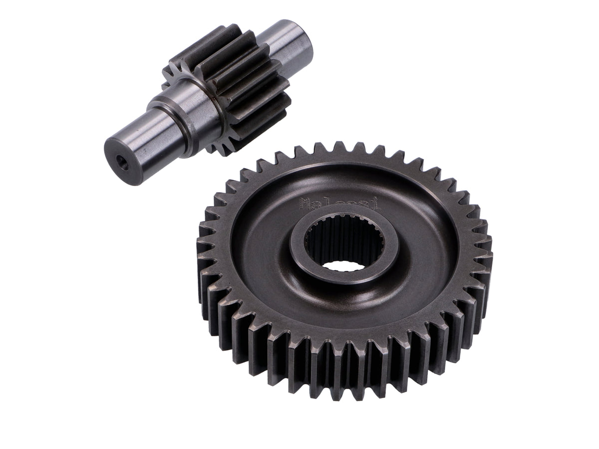 Transmission secondaire HTQ 15/41 avec ajustement Ø17mm pour Piaggio Skipper 125cc, Gilera Runner 125cc, Italjet Dragster 125cc