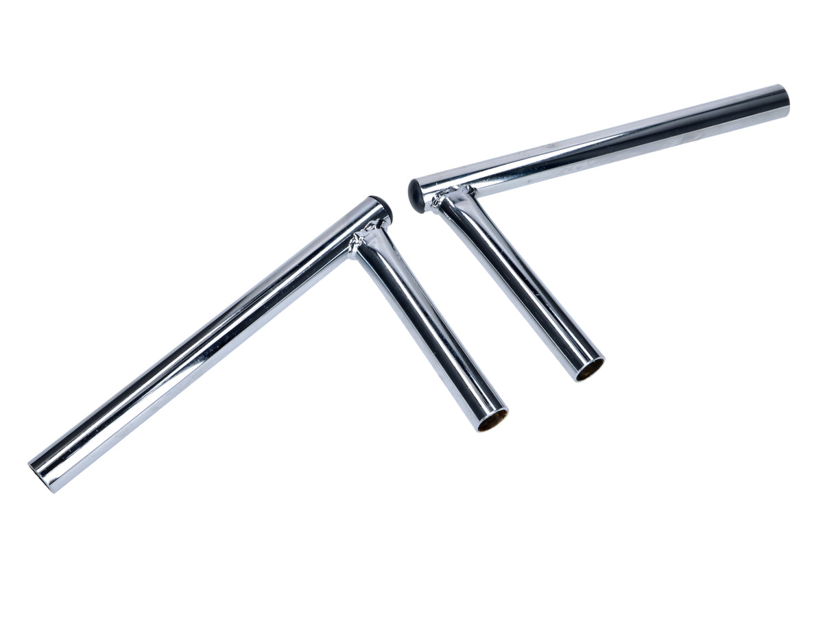 Jeu de barres de direction D=22mm 240x140mm chromé pour Peugeot 103 MVL, Vogue