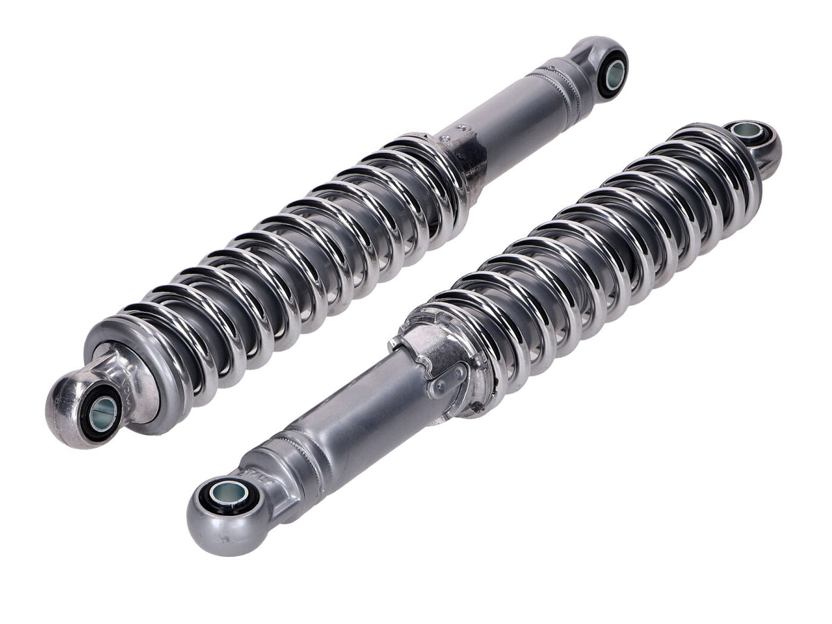 Jeu d´amortisseurs IMCA 300mm chrome/gris