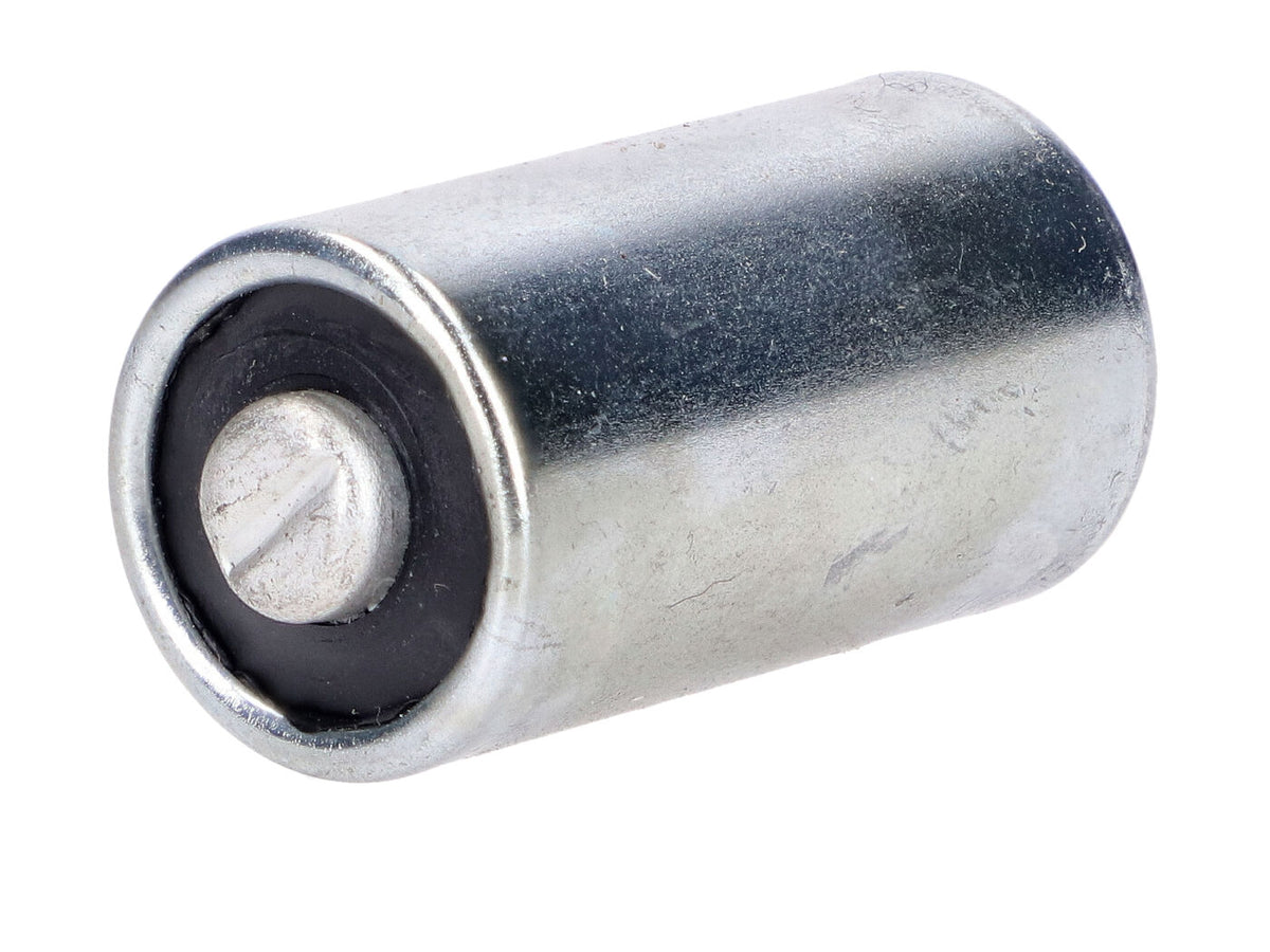 Condensateur Goebel allumage 18mm x 35mm connexion à souder pour Zündapp ZD, CS, CX, Hai, GTS, C, Hercules MK, K, Kreidler Florett, Puch Monza, KTM, DKW, Rixe, Mofa, Mokick, KKR, Moped