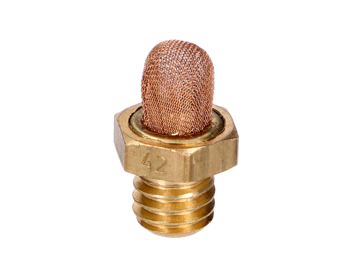Gicleur principal pour Bing laiton 42 pour Hercules, Saxonette, Spartament