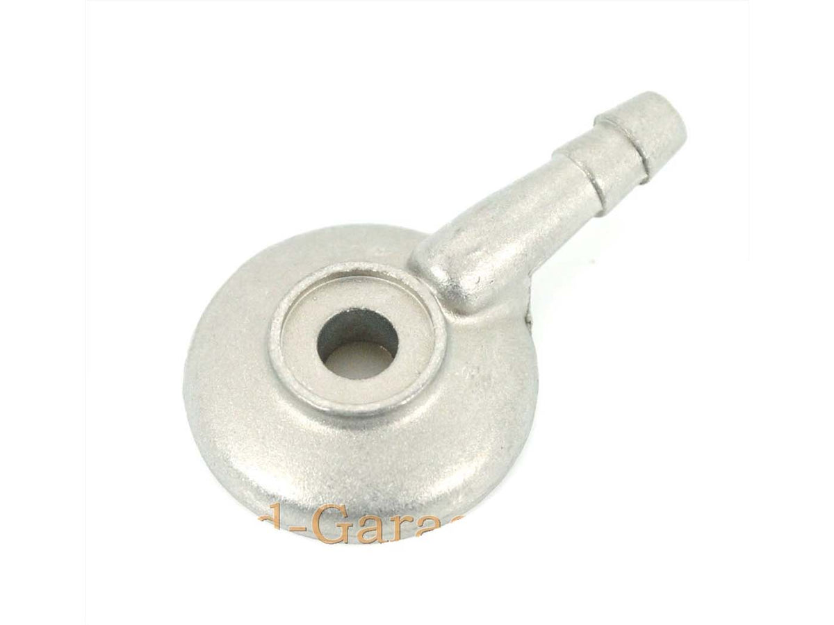 Raccord pour tuyau d´essence Dellorto en aluminium pour Piaggio Ciao, Bravo, Garelli Bonanza = IP54308