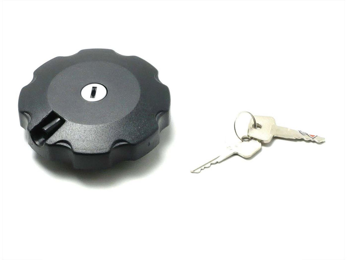 Bouchon de réservoir verrouillable noir 48mm avec clés et raccord de tuyau de ventilation pour Honda, MTX sh, 80 R