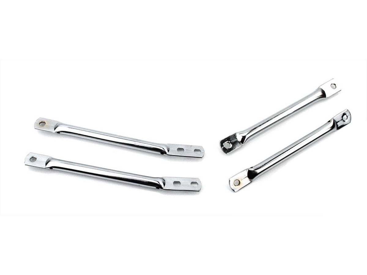 Jeu de barres de garde-boue 4 pièces chromées pour Zündapp GTS 50, C 50 Sport, KS Super WC