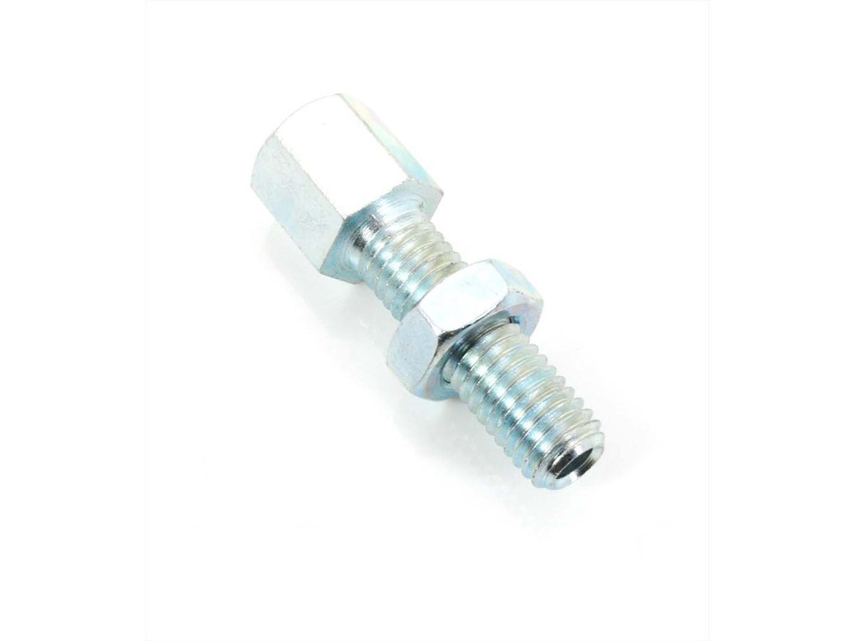 Vis de réglage hexagonale M8 x 27mm 10mm de diamètre 4mm de perçage pour cyclomoteur, vélomoteur, mobylette