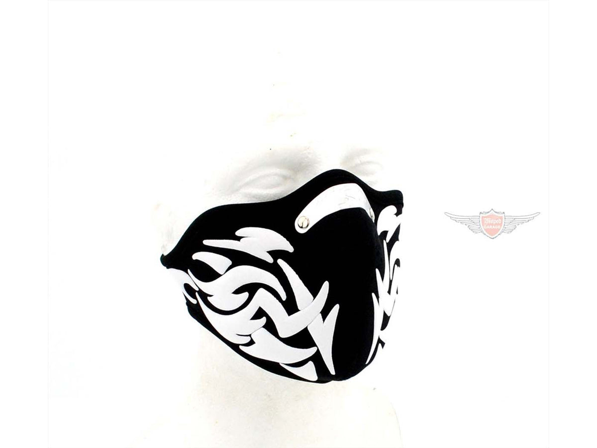Masque de motard 2 mm Tribal pour mobylette Mokick