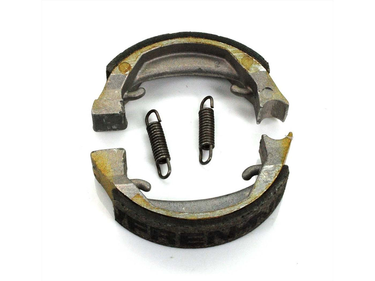 Plaquettes de frein Newfren 80 x 18mm pour Honda Camino PA 50, PX PF Puch Maxi avec roues à rayons, Monza 4 SL, GP, Cobra, Imola X GX, Peugeot 103, 104, 105, SP, Fox, KTM 50 SX, SXR, Kreidler Flory, MF 20, 22, 32, 2, MP 1, Motobecane Atom, moyeu Leleu, V