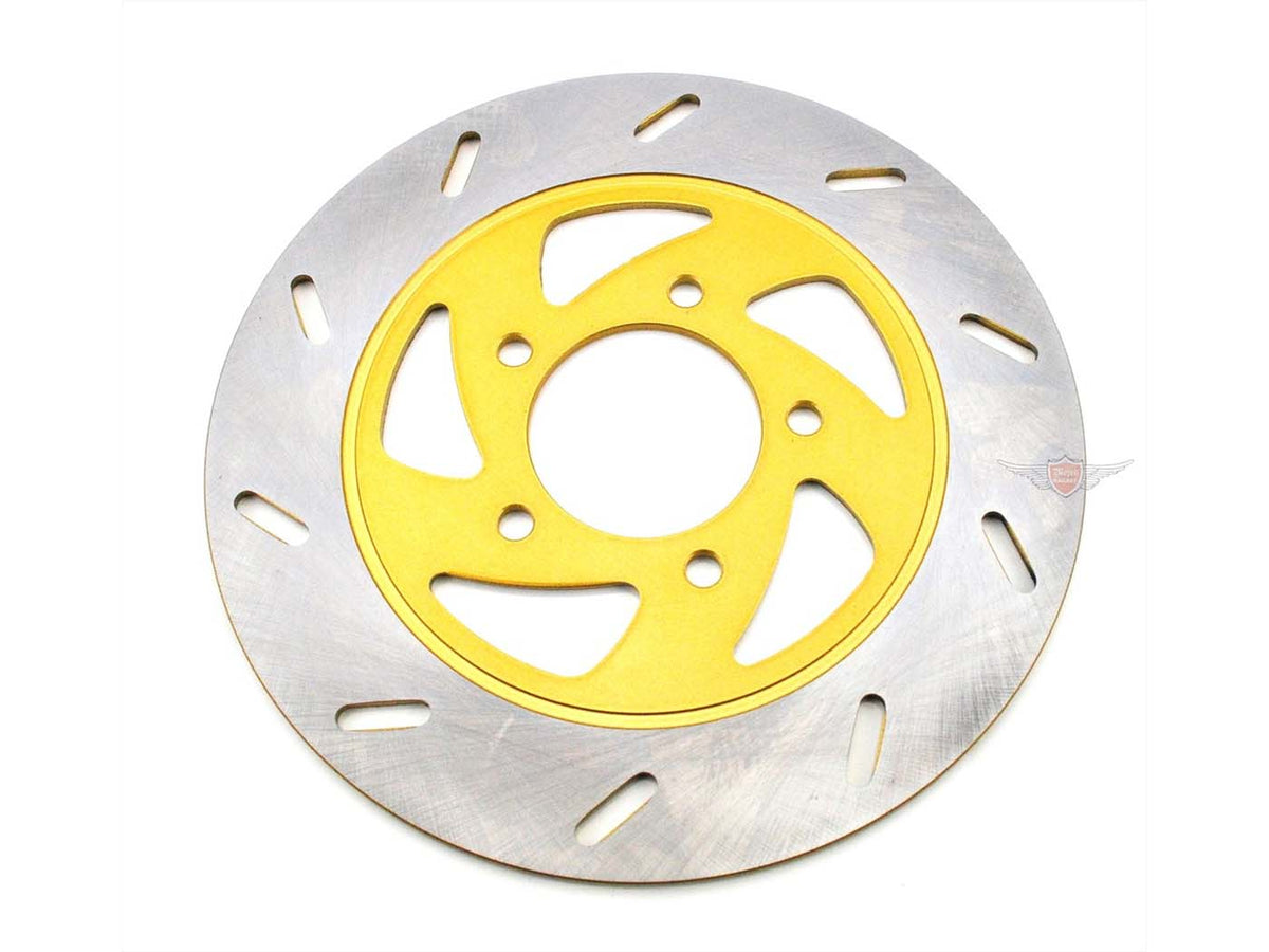 Disque de frein en acier inoxydable 220mm jaune pour Zündapp KS 50, 80, GTS 50