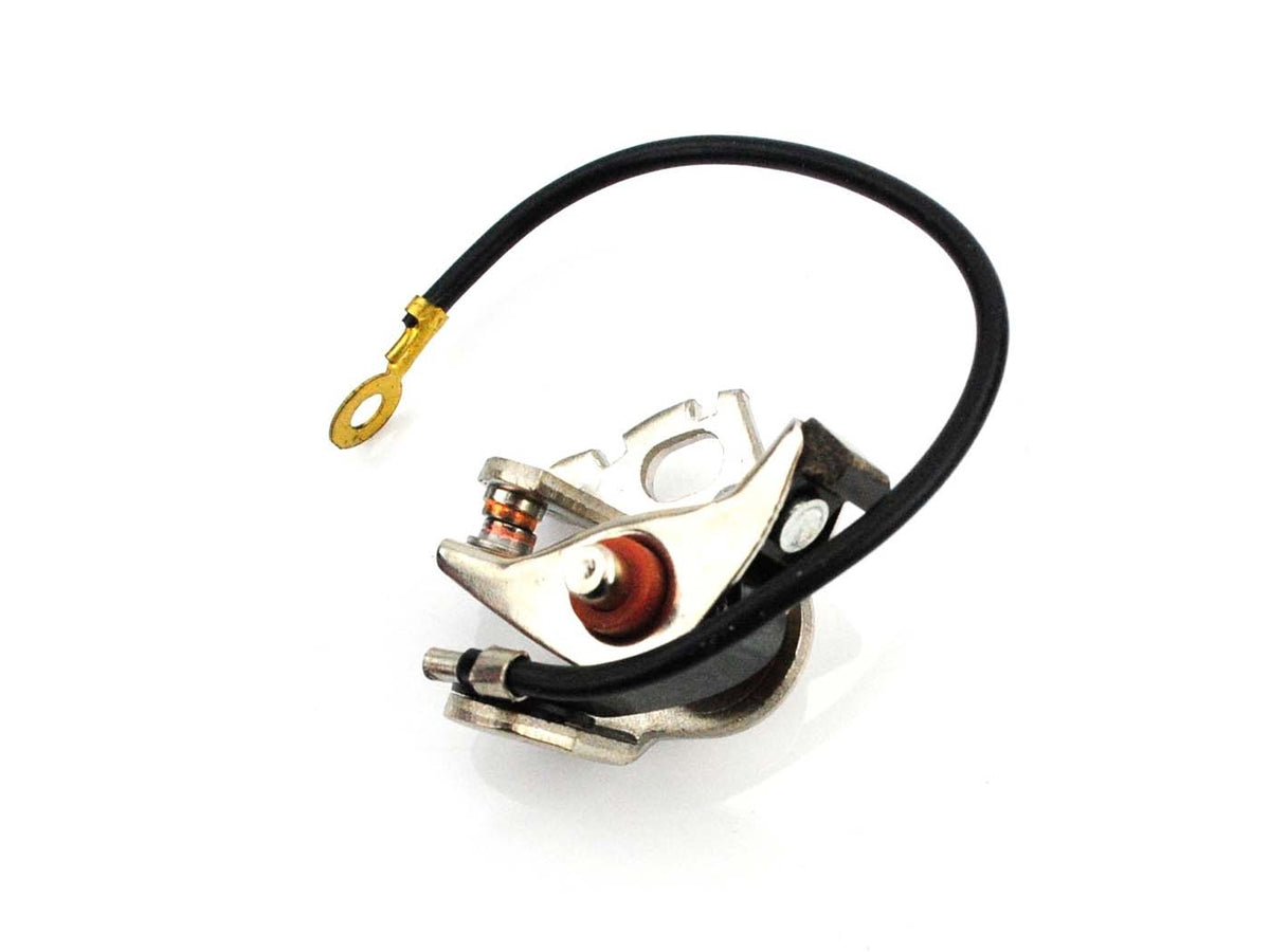 Contact d´allumage Goebel avec câble pour Zündapp Automatic Mofa, ZA, ZB, ZD, TS, ZR, CS, CX, Hai, GTS, C, ZX, Hercules MX, Prima, M, Kreidler Florett, Flory MF, Puch Maxi, Monza X, Moped