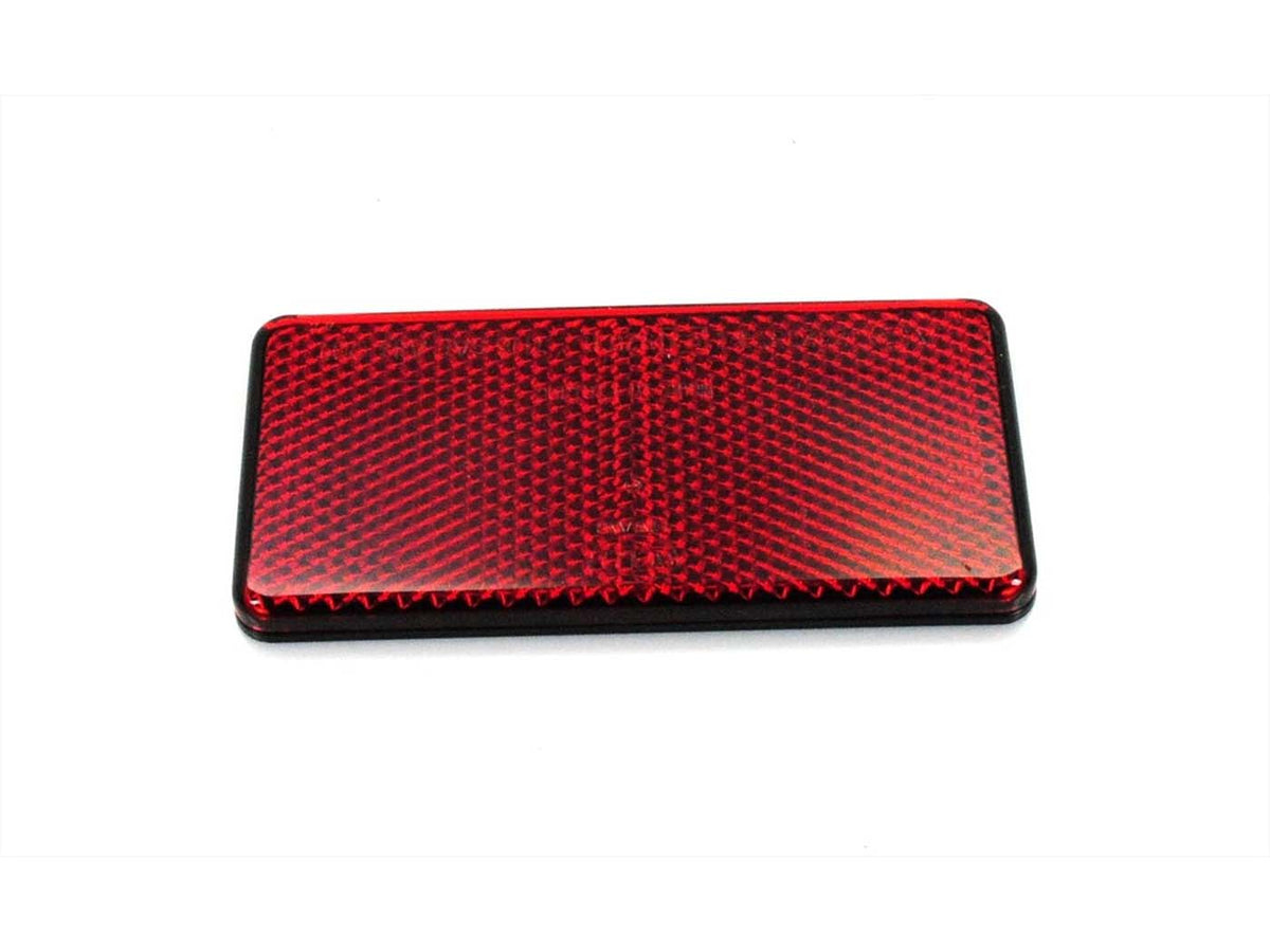 Réflecteur Hella 90x45x6,5mm carré, autocollant rouge
