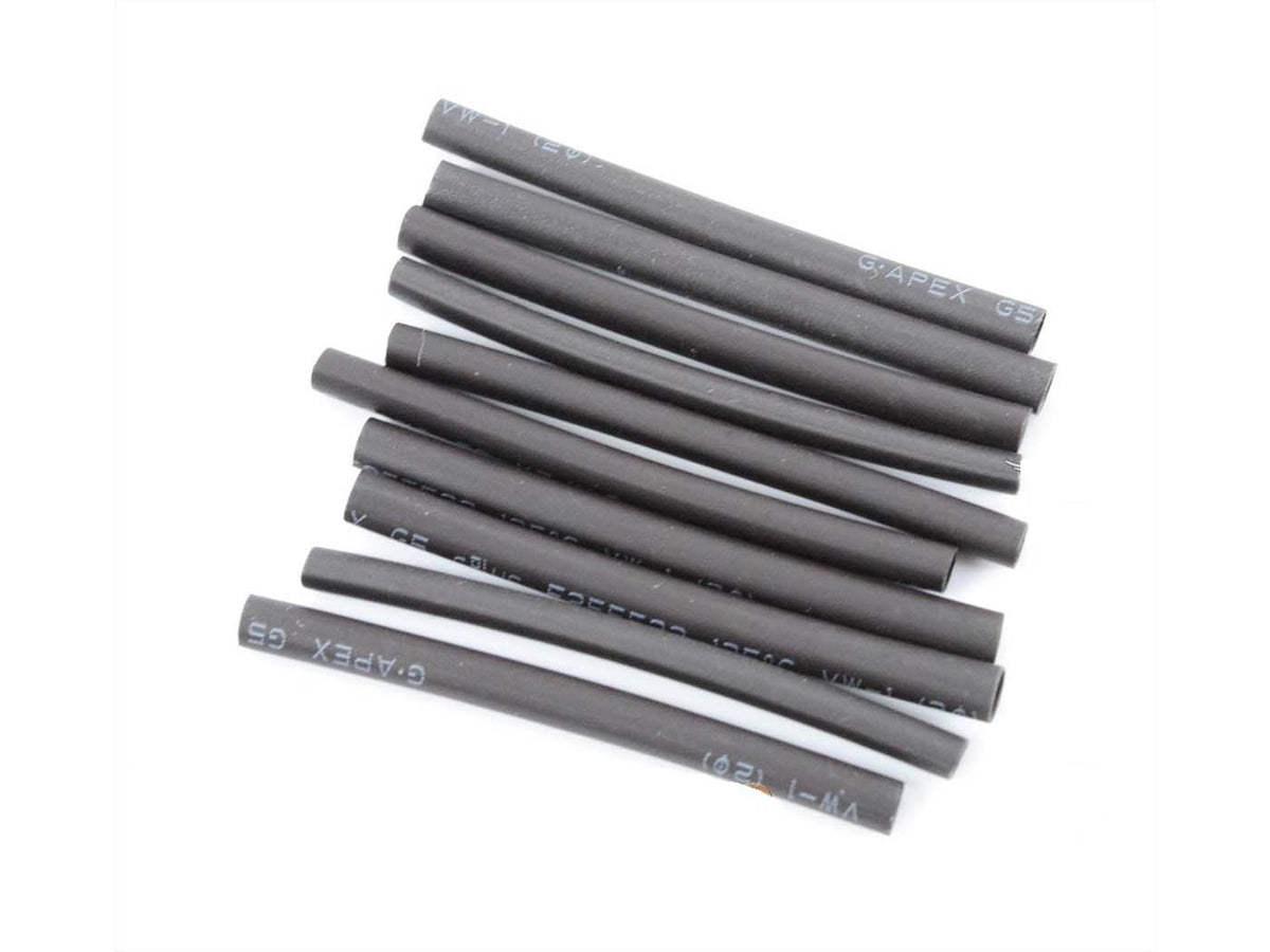 Gaine thermorétractable noire 2,0 x 40mm Pack de 10 pour Zündapp, Kreidler, Hercules, Puch