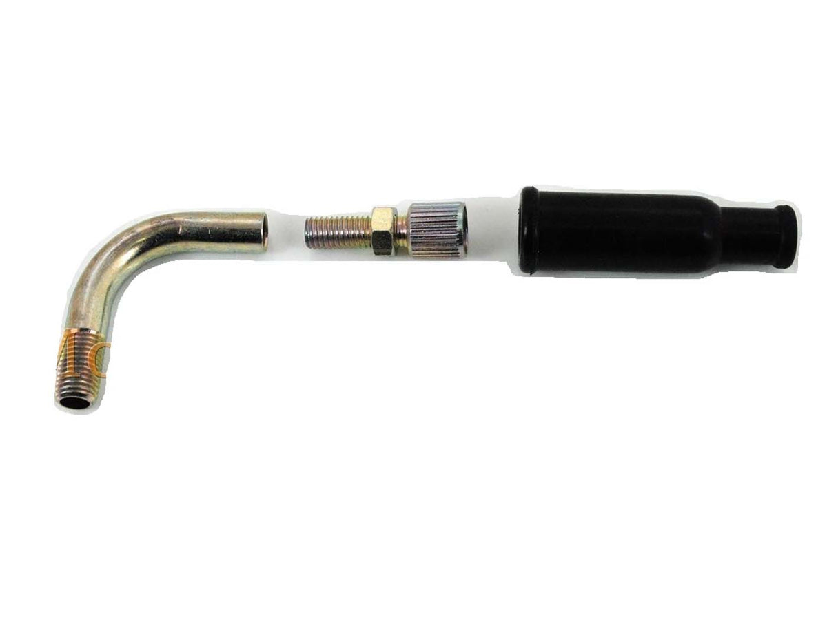 Câble d´accélérateur pour tube coudé Dellorto M6 22mm 90 degrés pour Piaggio Ciao, PX, Bravo, Garelli Bonanza